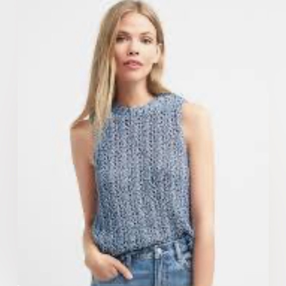 🩵GAP Sleeveless Knit Sweater Vest/ Tank Top EUC, Size: M - Picture 10 of 15